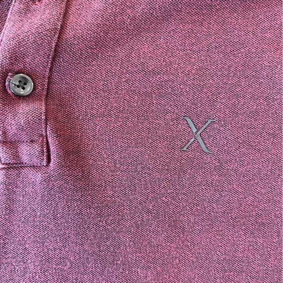 Men’s express short sleeve polo extra large xl maroon - Picture 3 of 7